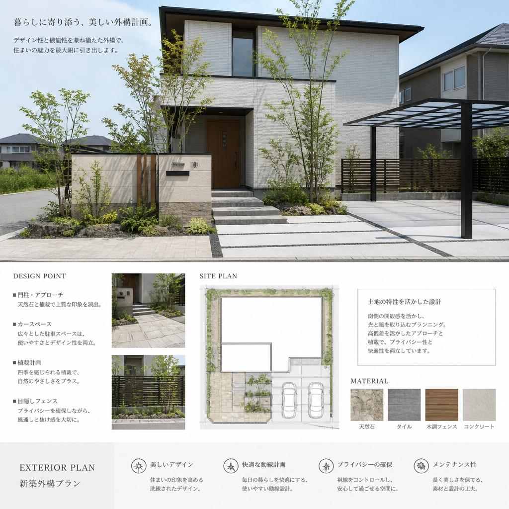 新築外構プランのご提案