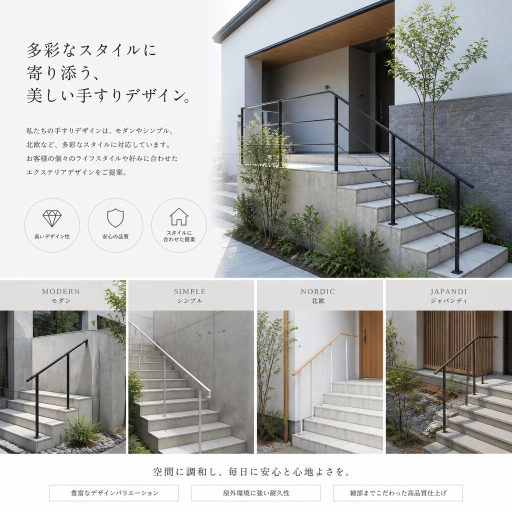 多彩なデザインテイストに対応