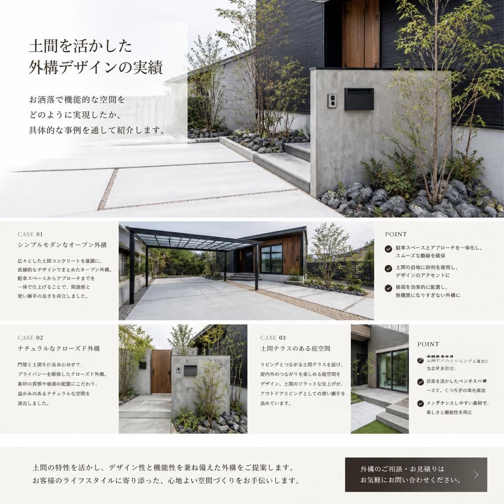 最新の外構デザイン事例